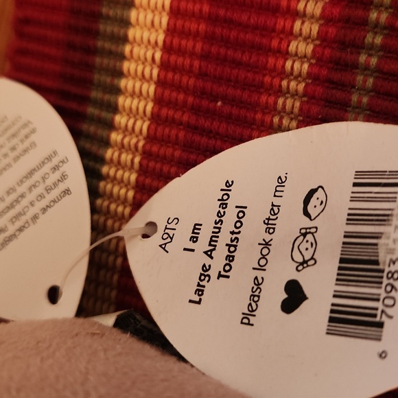 JELLYCAT AMUSEABLE TOADSTOOL LARGE 10x6" Soft & Plush NWT - Picture 3 of 5